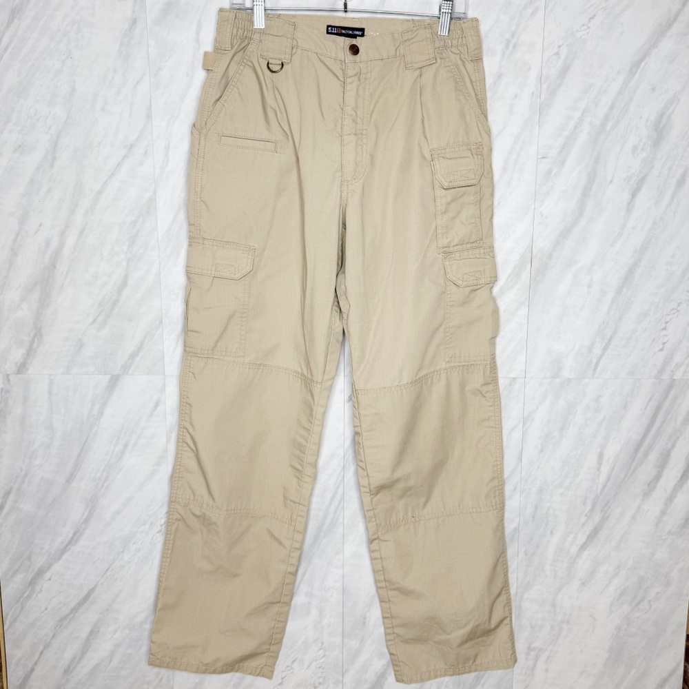 5.11 Tactical Tan Cargo Pants with Relaxed Fit 32